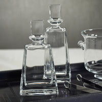 Zodax Beddington Crystal Glass Decanter, 4.25" x 11.75"