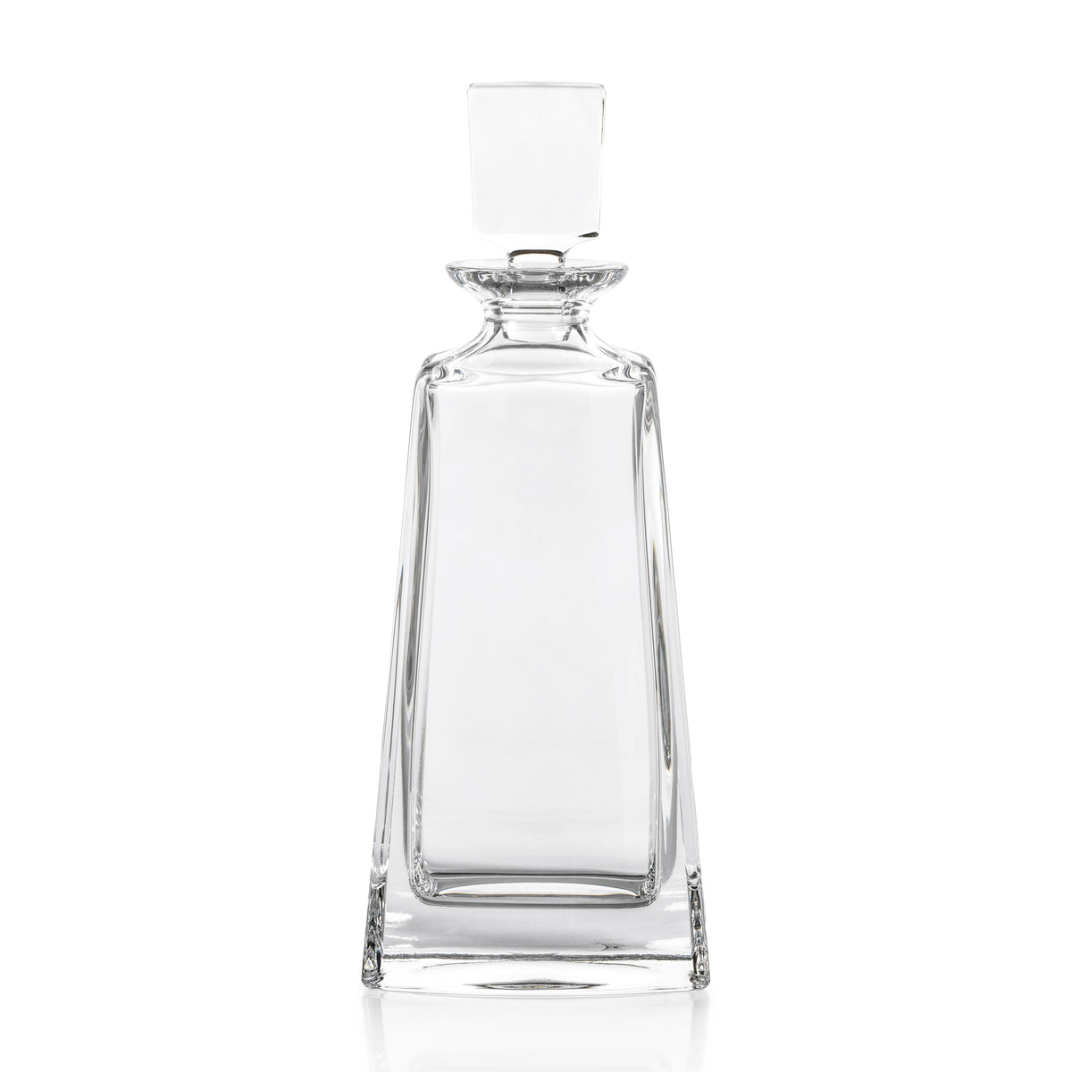 Zodax Beddington Crystal Glass Decanter, 4.25" x 11.75"