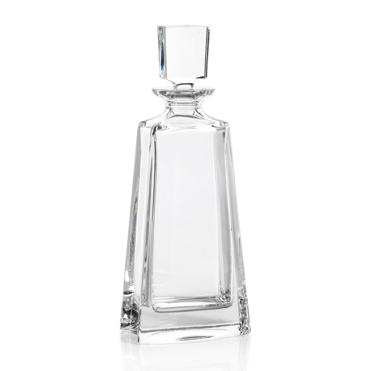 Zodax Beddington Crystal Glass Decanter, 4.25" x 11.75"