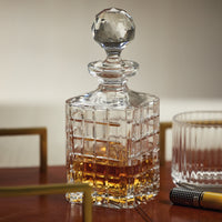 Zodax Ezekiel Crystal Glass Whiskey & Brandy Decanter
