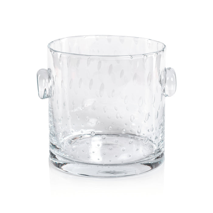 Zodax Lagoon Bubbled Glass Ice Bucket, Small