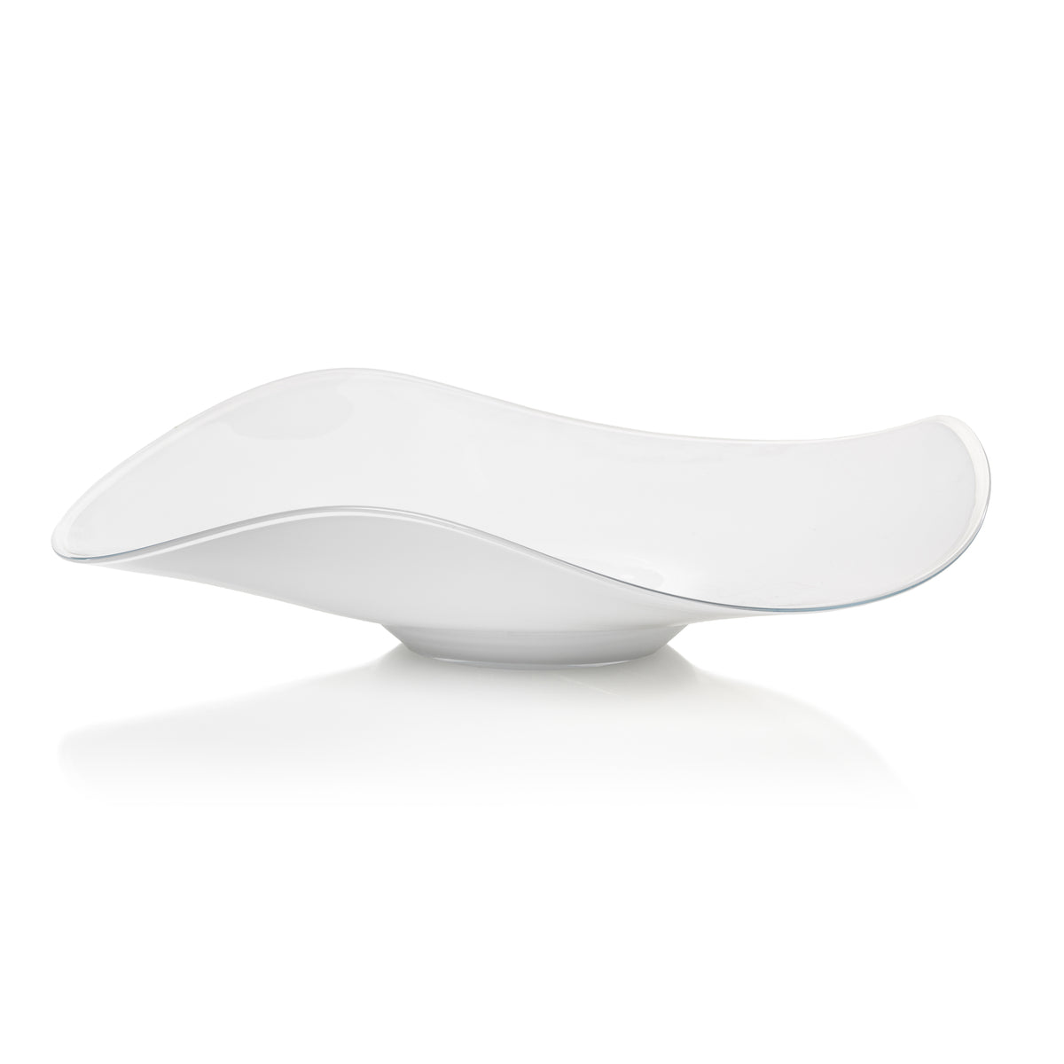 Zodax Shoal Scissor Cut Wave Glass Bowl