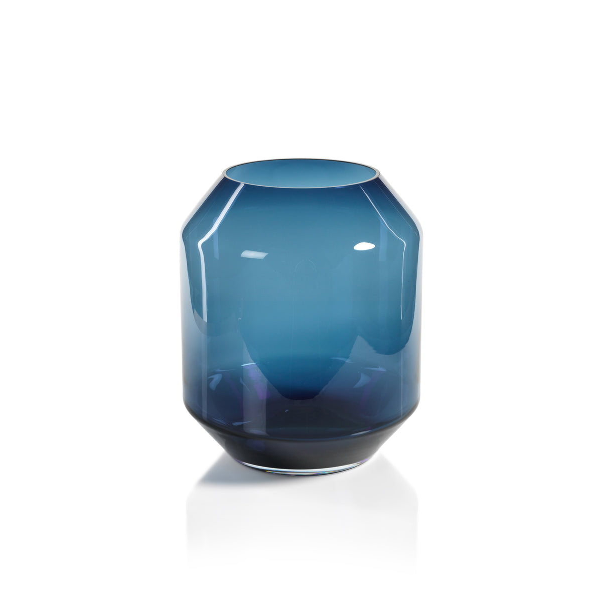 Zodax Costa Nova 14.25-Inch Tall Midnight Blue Hurricane