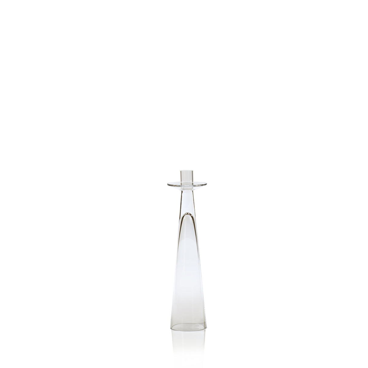 Zodax Alina Glass Taper Candle Holder, Small