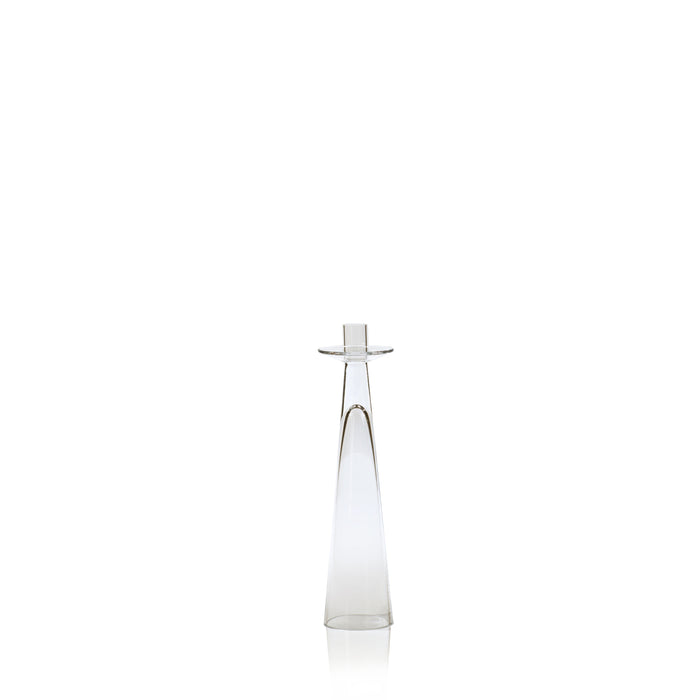Zodax Alina Glass Taper Candle Holder, Small
