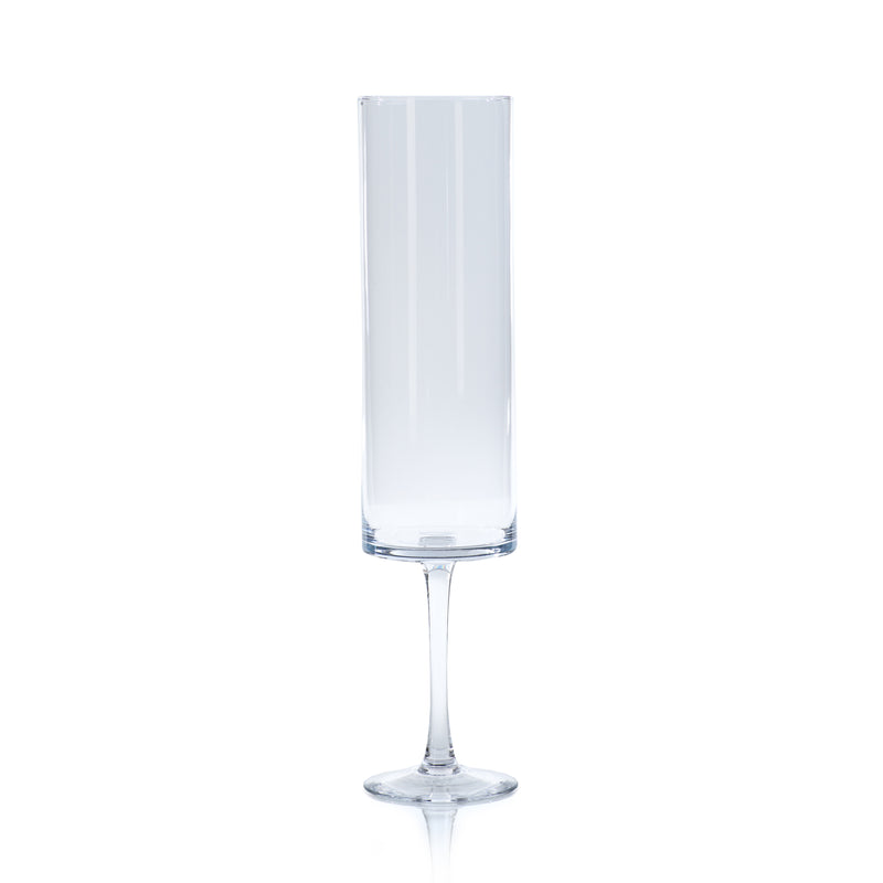 Zodax Belicia 23.75" Tall Glass Pedestal Hurricane