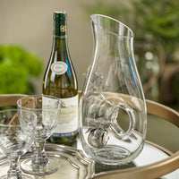 Zodax Lemon Pewter & Glass Pierced Pitcher