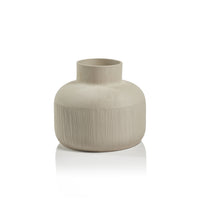 Zodax Declan Ivory Porcelain Vase, 8.5"