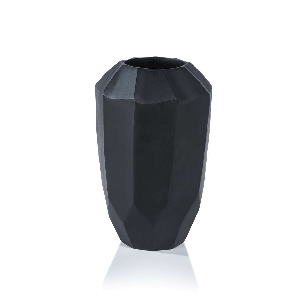 Zodax Satori Faceted Mango Wood Vase, Tall