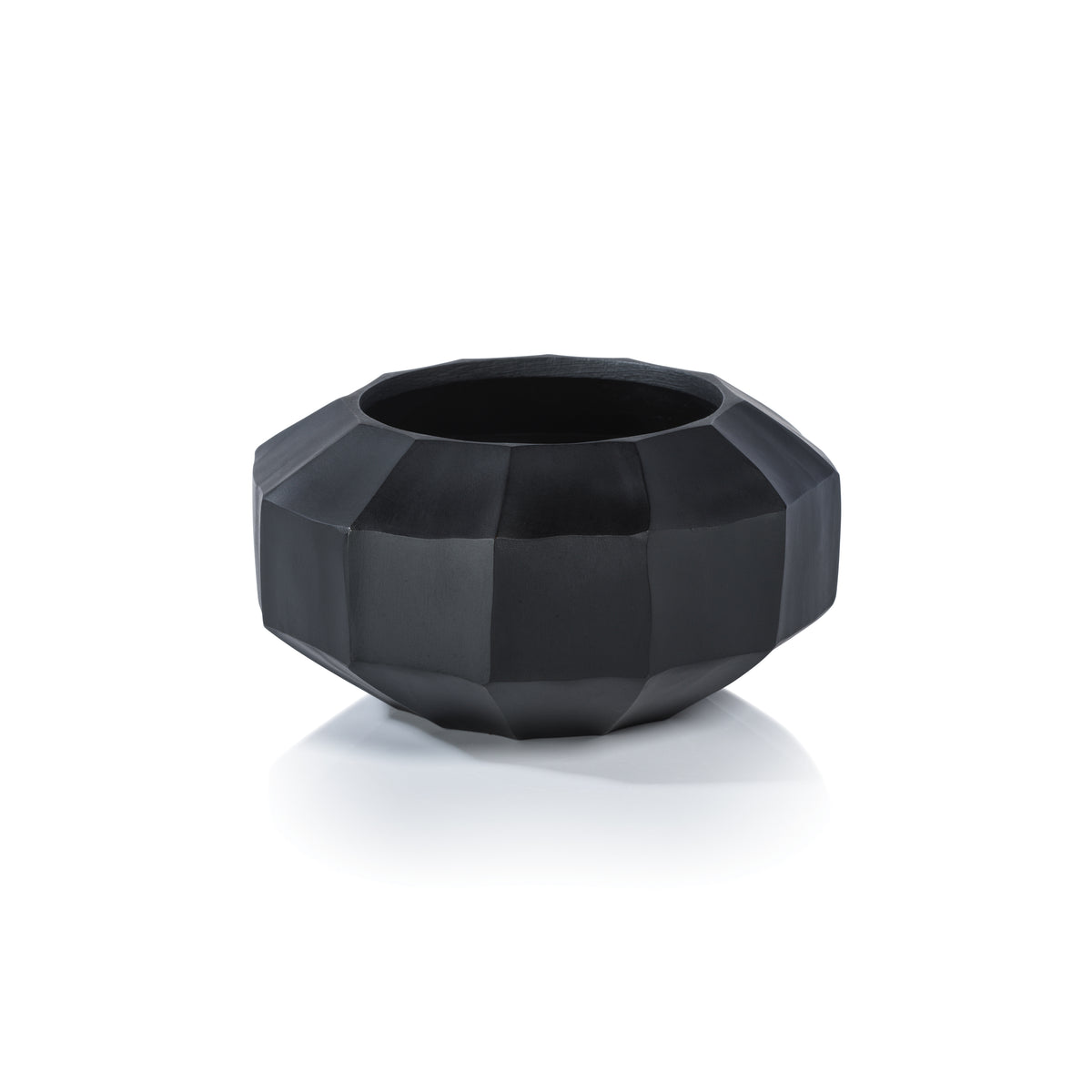 Zodax Satori Faceted Mango Wood Vase, Short