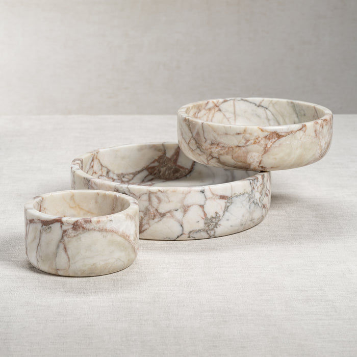 Zodax Rezi Matt Marble Bowl, 8"