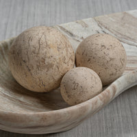 Zodax Foru Travertine Stone Fill Ball, Small