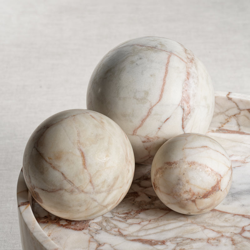 Zodax Rezi Matt Marble Fill Ball, Large