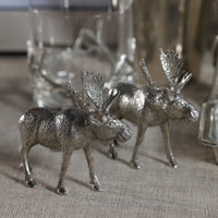 Zodax St. Anton Pewter Moose Design Salt & Pepper Shaker