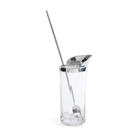 Zodax St. Anton Pewter & Glass Shaker with Stirrer
