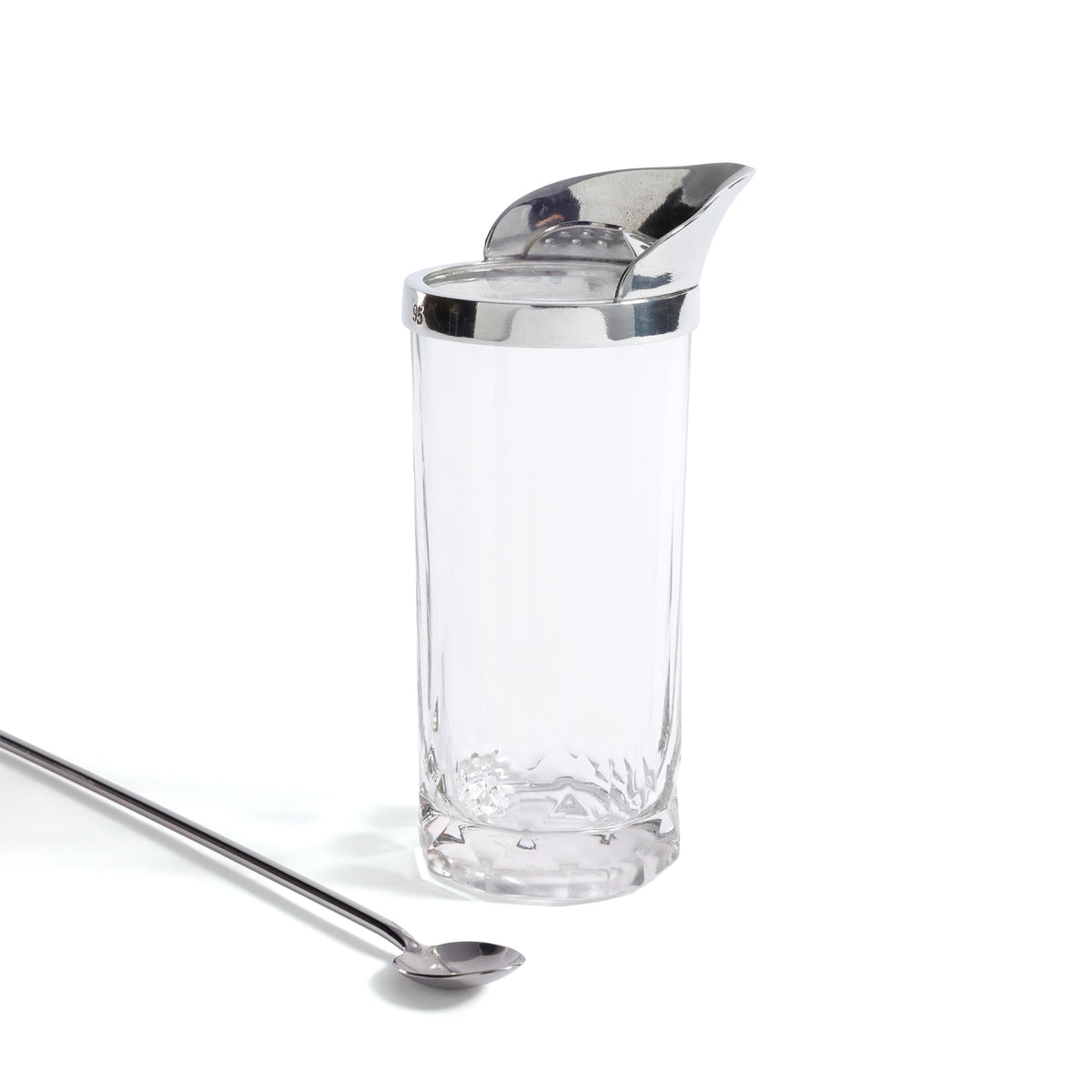 Zodax St. Anton Pewter & Glass Shaker with Stirrer