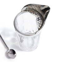 Zodax St. Anton Pewter & Glass Shaker with Stirrer