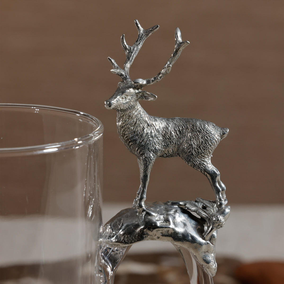 Zodax St. Moritz Pewter & Glass Pitcher