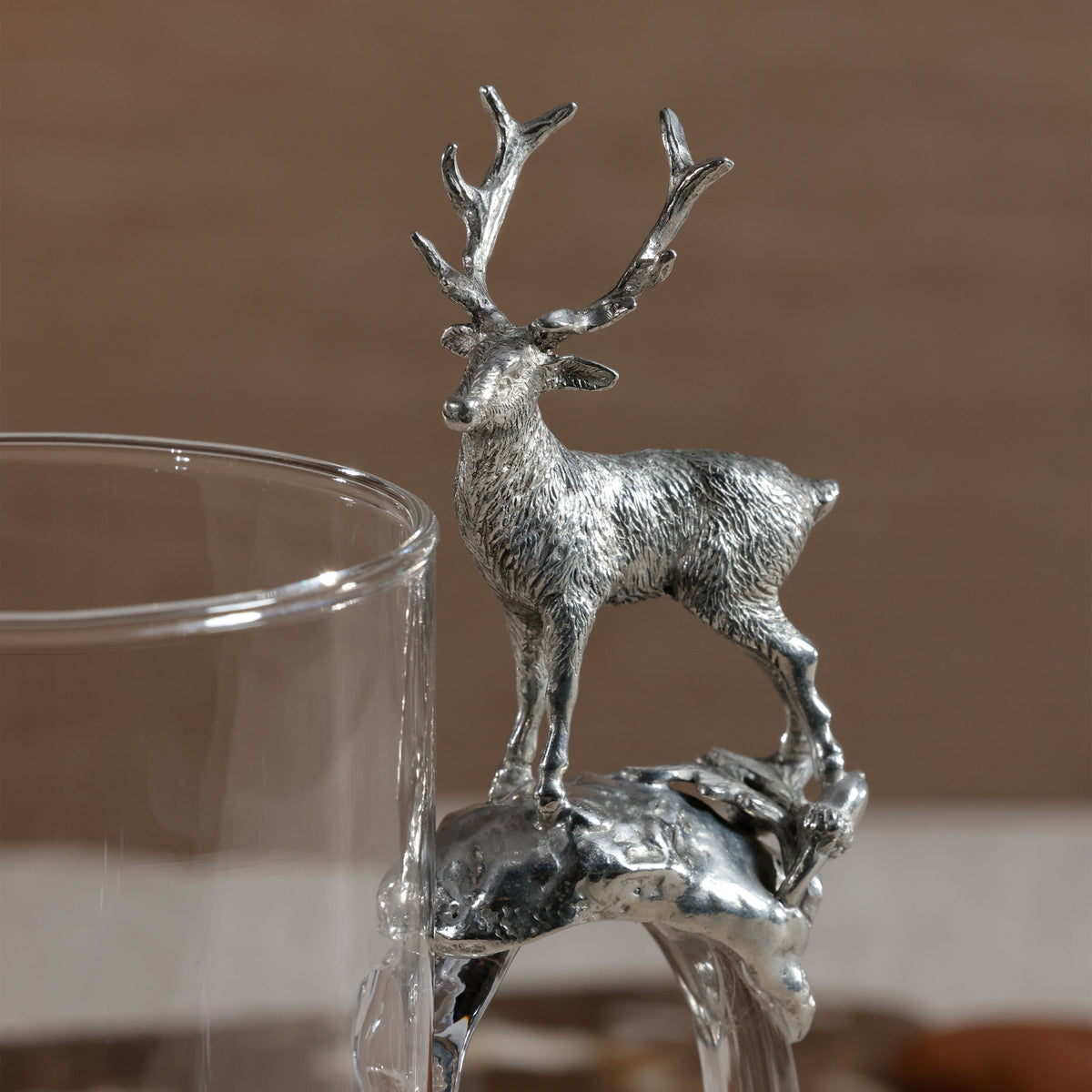 Zodax St. Moritz Pewter & Glass Pitcher