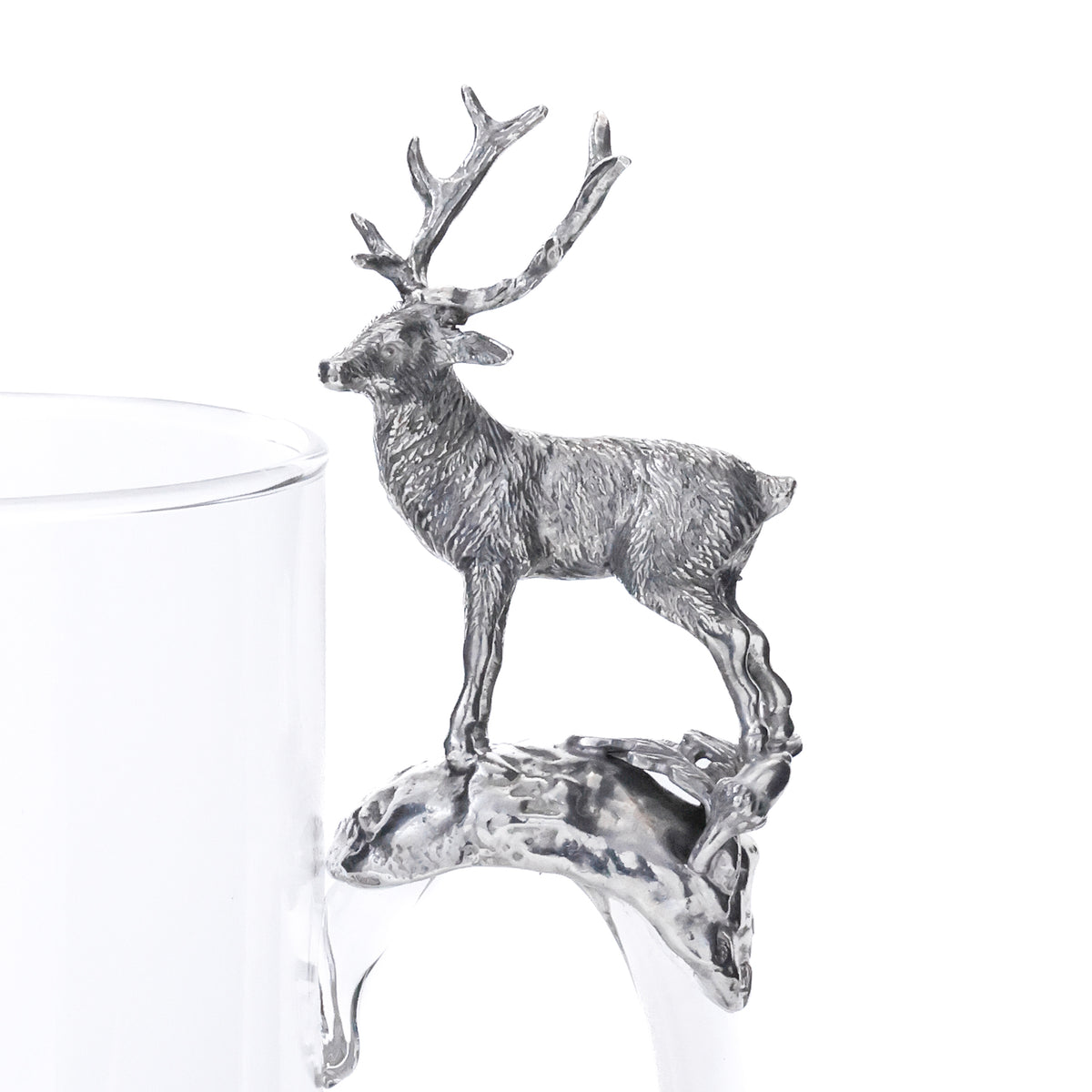 Zodax St. Moritz Pewter & Glass Pitcher