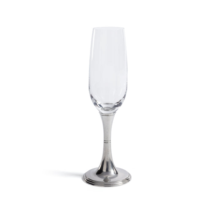 Zodax St. Moritz Pewter & Glass Champagne Flute