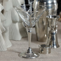 Zodax St. Moritz Pewter & Glass Martini Glass