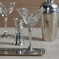 Zodax St. Moritz Pewter & Glass Martini Glass