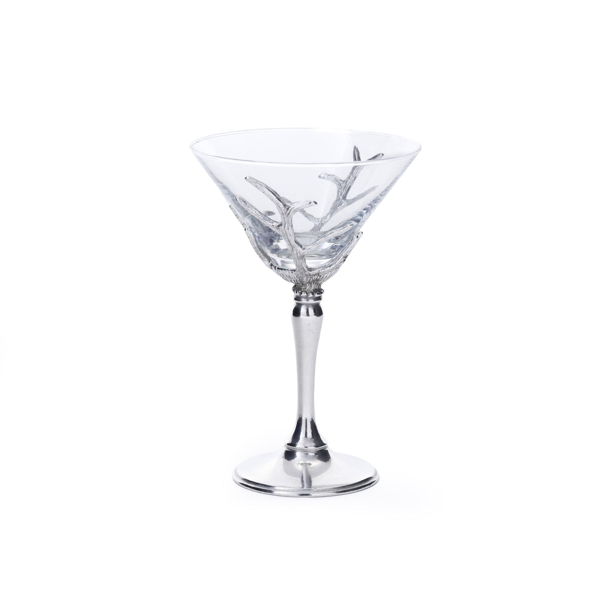 Zodax St. Moritz Pewter & Glass Martini Glass