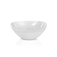 Zodax Monte Carlo Large White Alabaster Glass Bowls, Set of 2