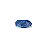 Zodax Monte Carlo Indigo Alabaster Glass Plates-8.25", Set of 6