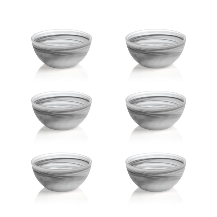 Zodax Madrigal Alabaster Glass Bowls, Set of 6