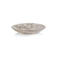 Zodax Chiara Fusion Shallow Glass Serving Bowls- Set of 4, Small
