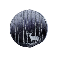 Zodax Wilderness Glass Dinner Plates, Set of 6, Smoke