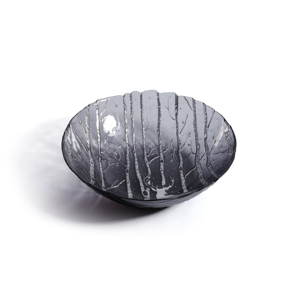 Zodax Wilderness Glass Serving Bowls, Set of 6 – Side Dish & Appetizer Bowls, Smoke