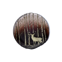 Zodax Wilderness Glass Dessert Plates, Set of 6, Taupe