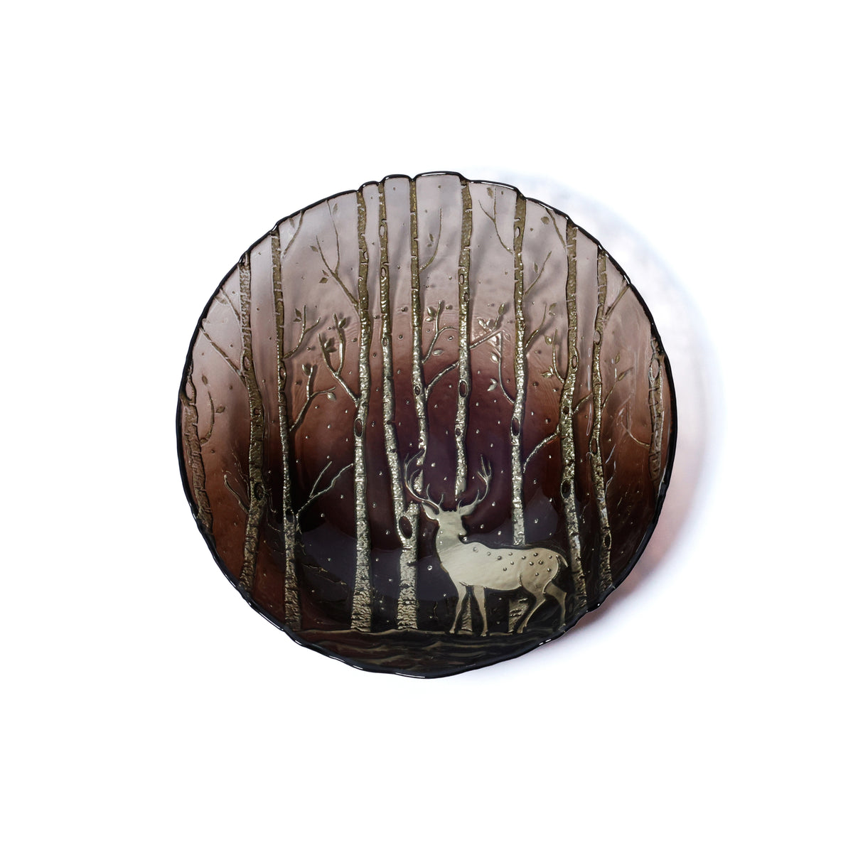 Zodax Wilderness Glass Serving Bowls, Set of 6 – Side Dish & Appetizer Bowls, Taupe