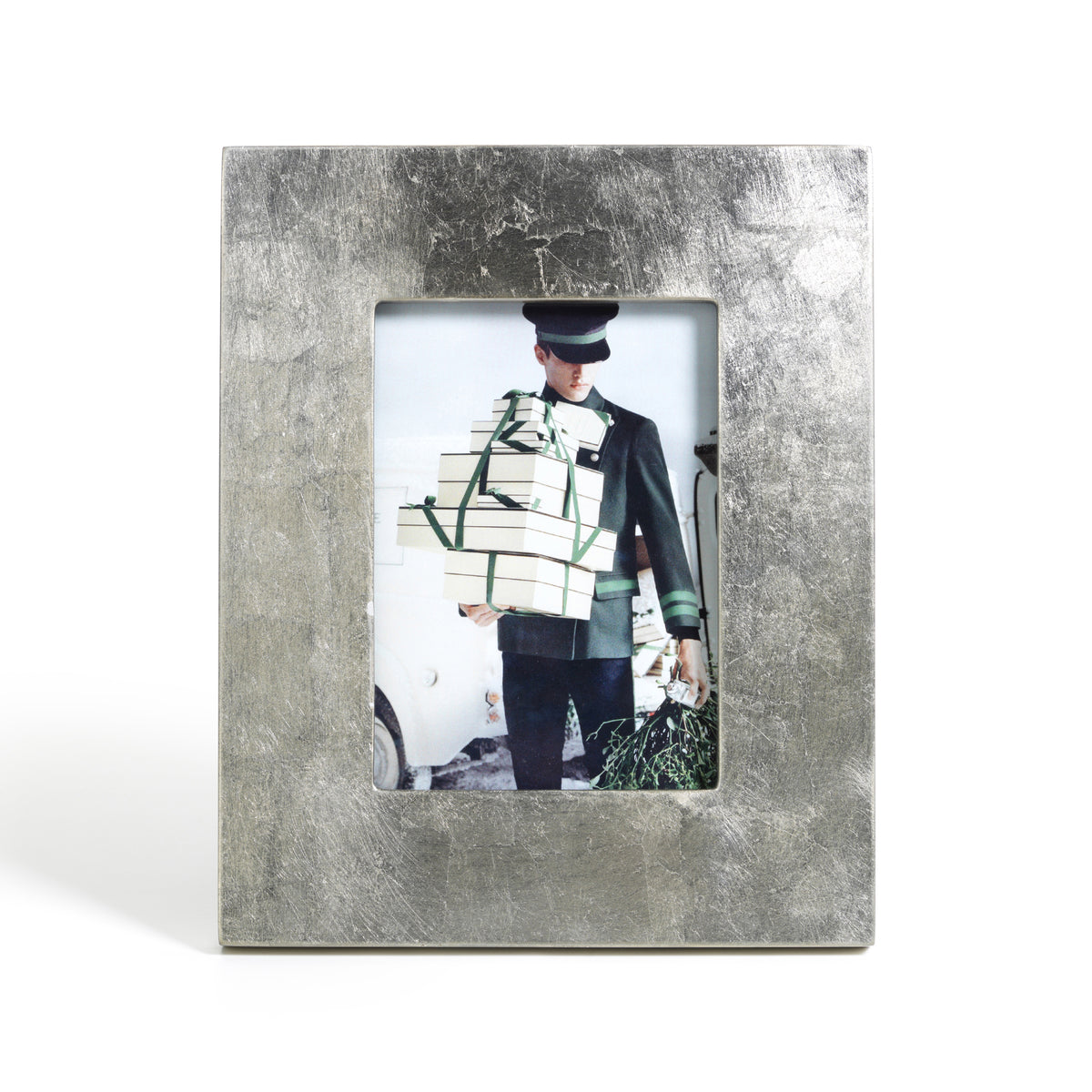 Zodax Silver Leaf Photo Frame, 5" x 7"
