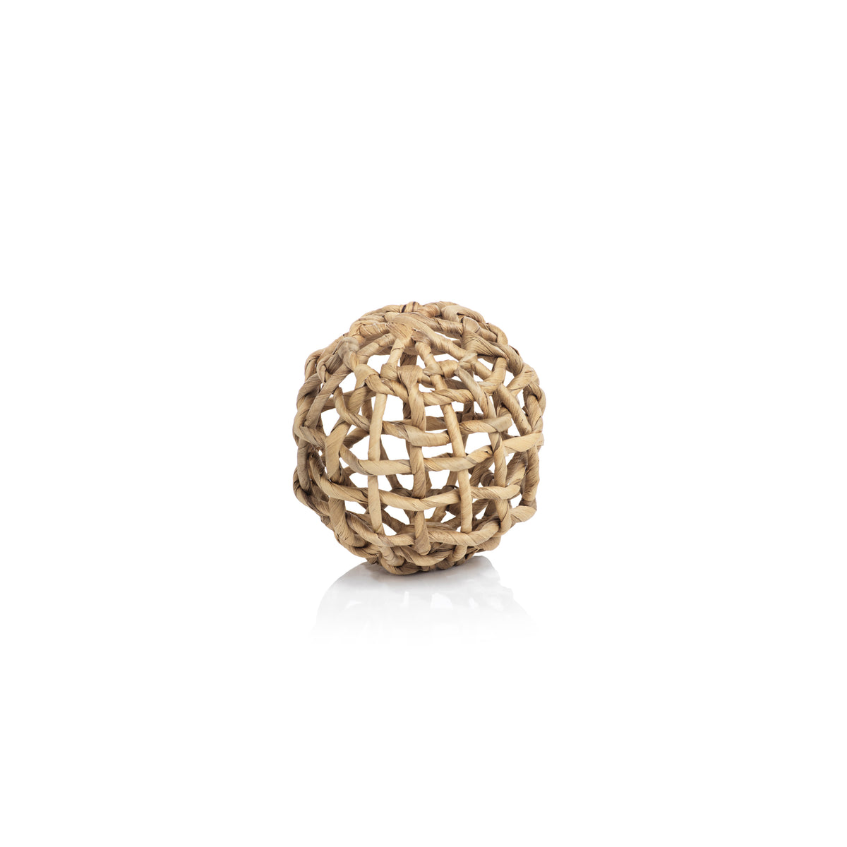 Zodax 8-Piece Water Hyacinth Twisted Fill Decorative Ball Set, 4.75"