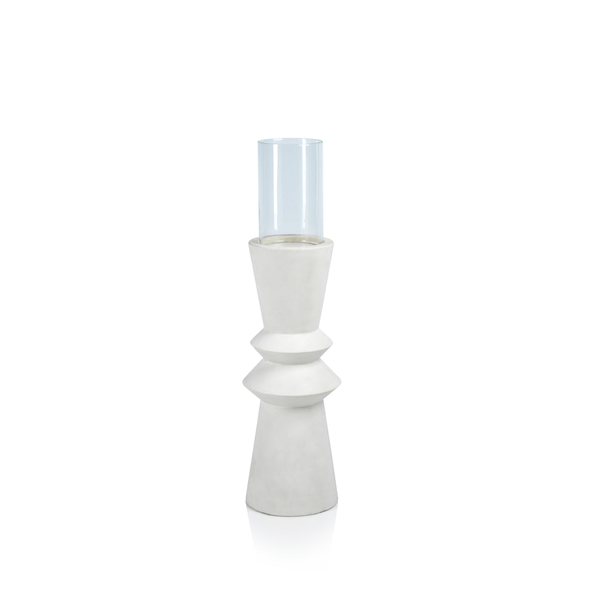 Zodax Maldives Pillar Hurricane Candle Holder, 34.5"H