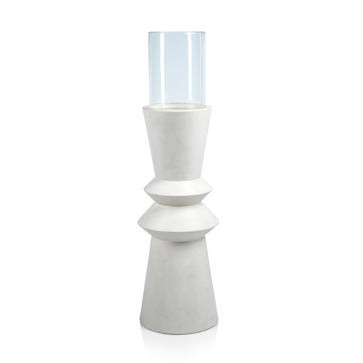 Zodax Maldives Pillar Hurricane Candle Holder, 42"H