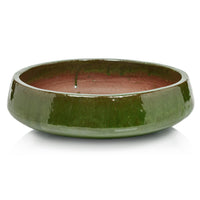 Zodax Zeno Green Glazed Stoneware  Planter Bowl