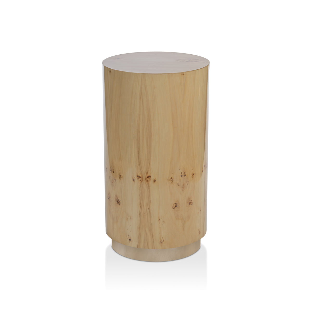 Zodax Lolita Burl Wood Veneer Stool / Table, 12" x 20"