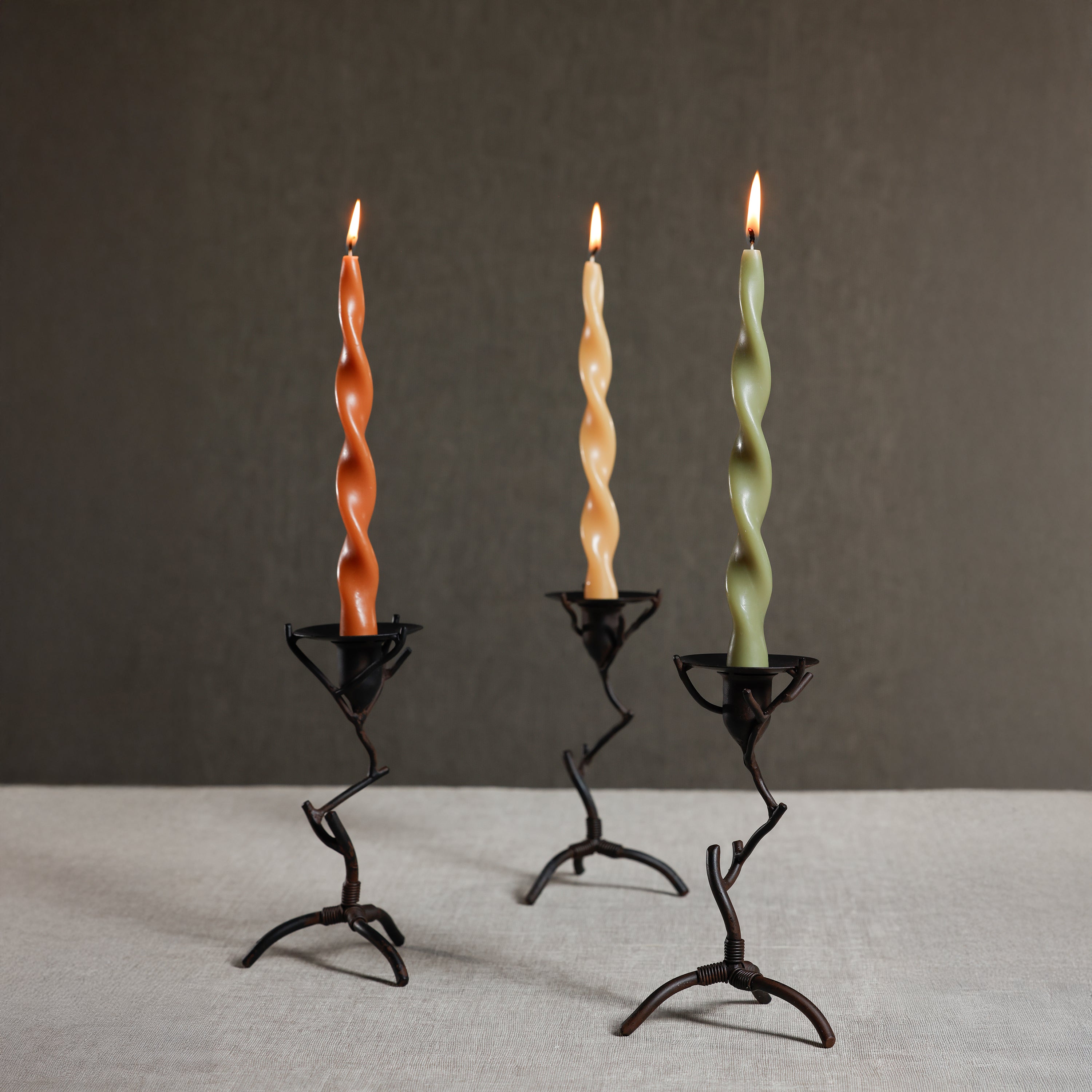 Zodax Lumière Twist Taper Candles - Thumbnail 2