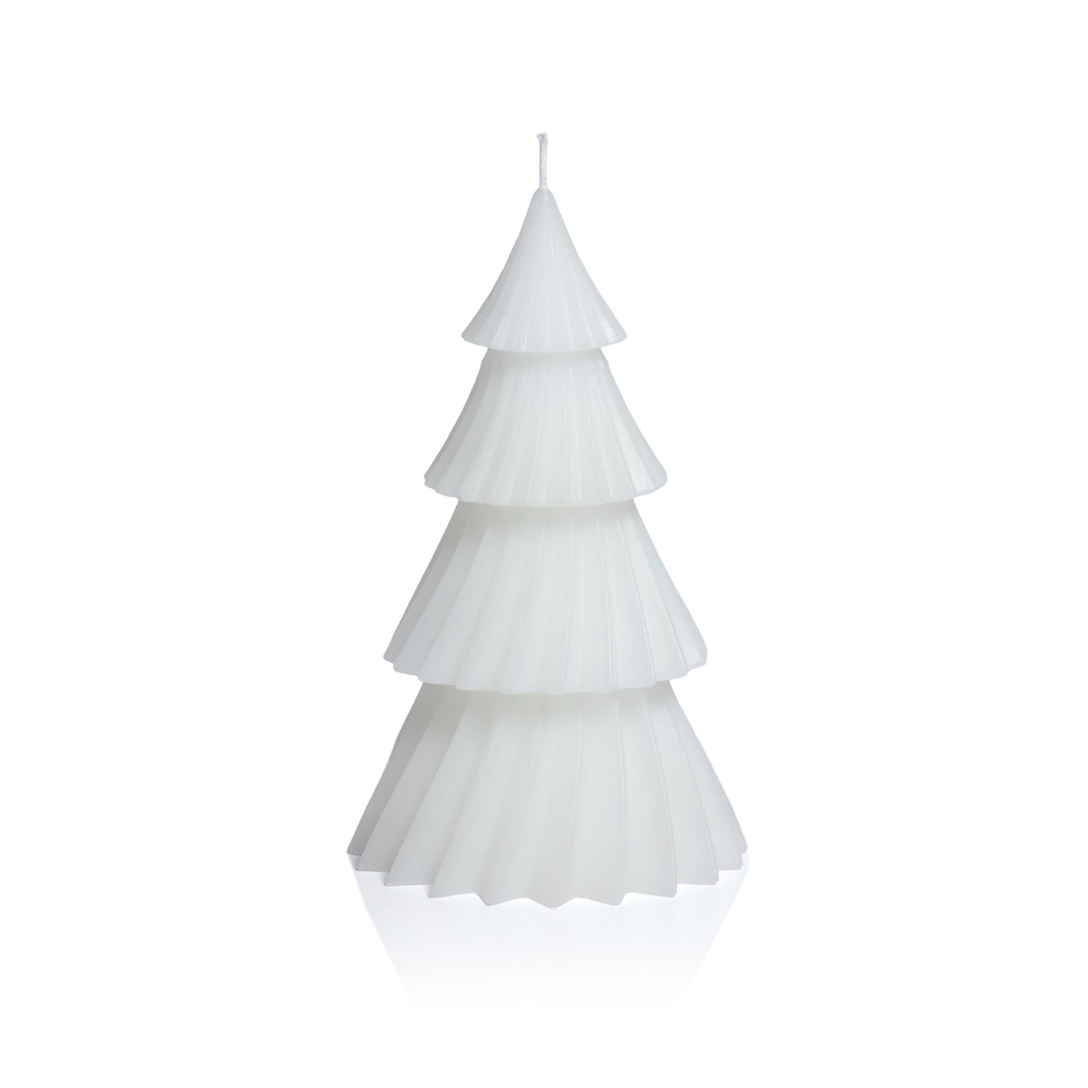 Zodax Twinkle Tree Decorative Holiday Candles, Set of 6, White