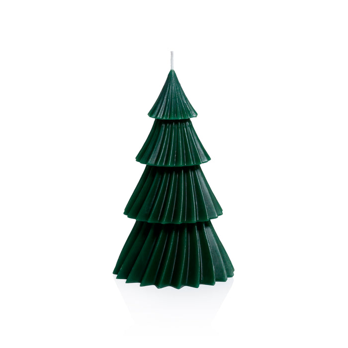 Zodax Twinkle Tree Decorative Holiday Candles, Set of 6, Green