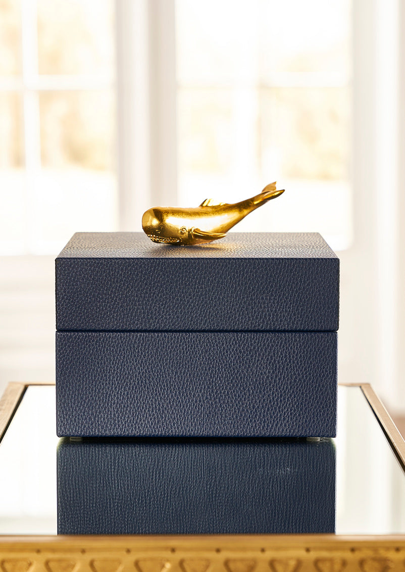 Chelsea House William Whale Box - Navy