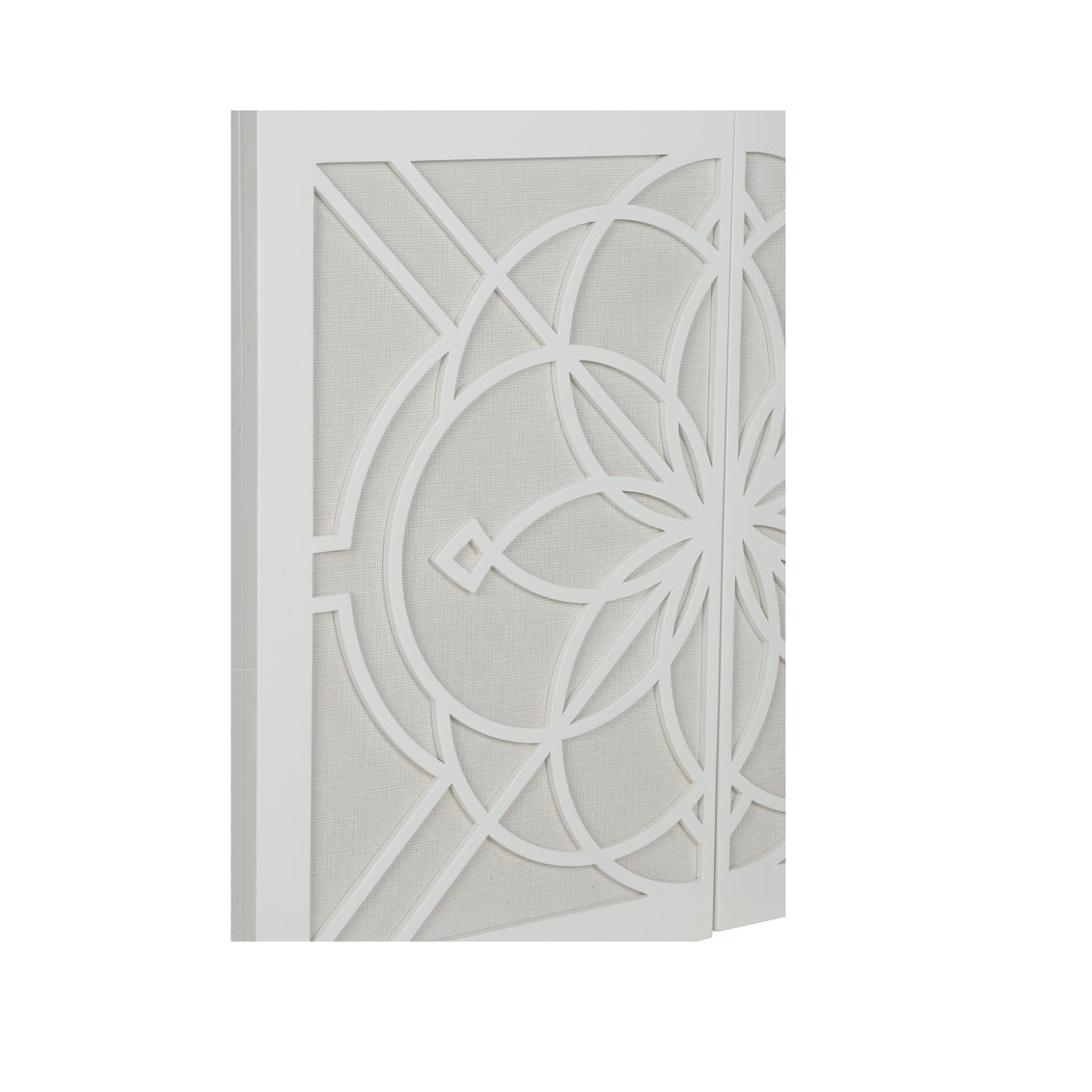 Chelsea House Flower of Life Cabinet - White