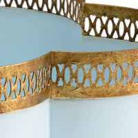 Chelsea House Tracery Cachepot - Lagoon (Sm)