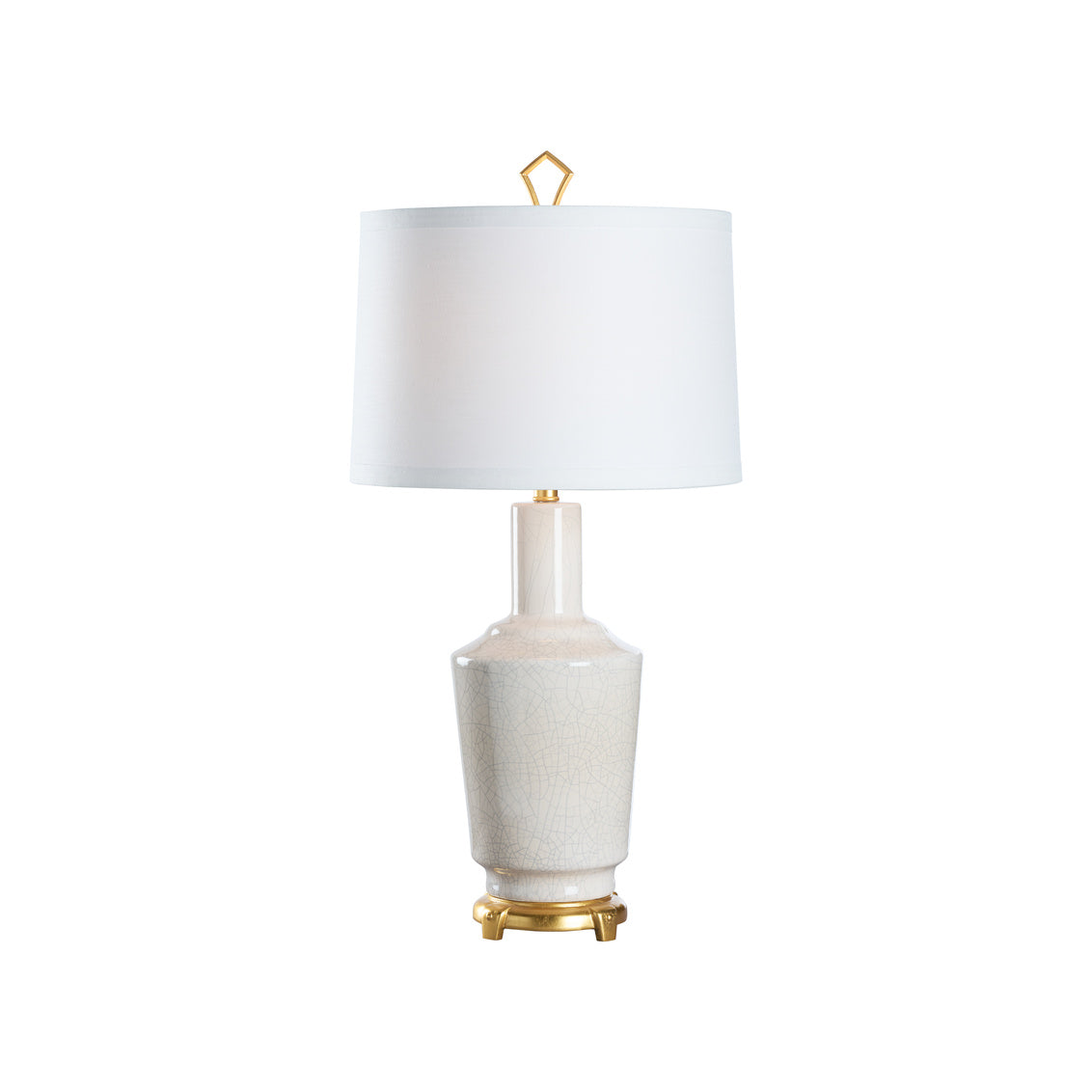 Wildwood Emma Lamp- Crackled Snow