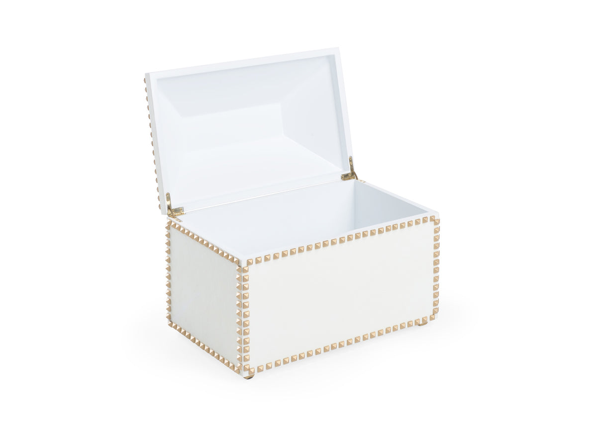 Chelsea House Chic Studded Box - White